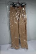 Joseph Tad-Crushed Matt Satin Slim-Leg Trousers in Light Saddle, Size 42.