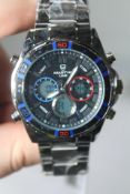 Martyn Line Multi-Function Steel Watch HYBRID 202 Blue.