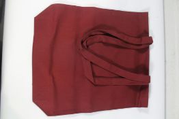One hundred Green & Innocent 100% Cotton Tote Bags - Burgundy/Maroon.