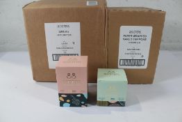 Twelve boxes of twenty four &Sisters Liners (Very light) and twelve boxes of sixteen Paper Wrapped N