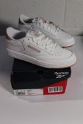 Reebox Club C 85 Pink/White Trainers UK 4, Box damaged.