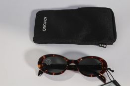Komono Ana Tortoise Sunglasses with Soft Case.