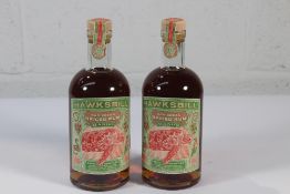 Two Hawksbill Mango Caribbean Spiced Rum 2x 700ml.