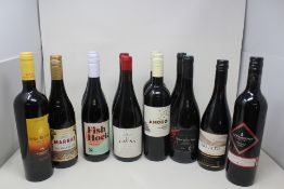 Twelve Assorted Reds to include: Miguel Torres Chile La Causa Cinsault (13%) x 2, Miguel Torres Chil