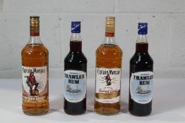 Two Captain Morgan Original Spiced Gold Caribbean Rum with Spice and other Natural Flavors 2 x1ltr,