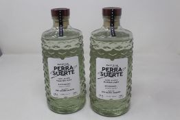 Two Raicilla Perra Suerte, 100% Agave Maximiliana (41%, 700ml).
