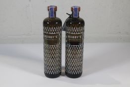 Two Bobby's Schiedam Dry Gins 2 x 700ml.