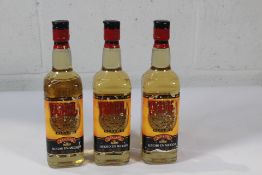 Three Gold San Luis Tequila 3 x 700ml (Labels Scratched)