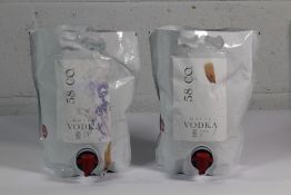 Two 58 & Co House Vodka Pouches with Tap 2 x 3ltr.