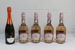 Four La Gioiosa Rose Millesimato 2020 Brut Fizzy Wine 4 x 750ml and Cinzano Prosecco Dry Sparkling W