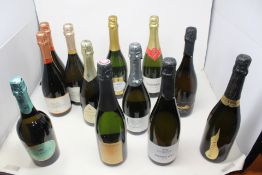 Twelve Assorted Sparkling White/Rose Wines to include Poggio Barbone Extra Dry, Collalto, Extra Dry,