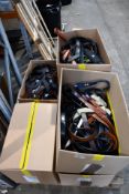 Six Boxes of Assorted Belts.