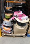 Pallet of Assorted Wires and Related Items.