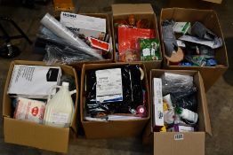 Six Boxes of Assorted Miscellaneous Items to include Household, Toys and Souvenirs.