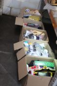 Six Boxes of Assorted Miscellaneous Items to Include Household, Stationery and Other Related.