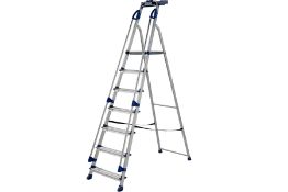 Werner Workstation Stepladder 7-Tread. As New.