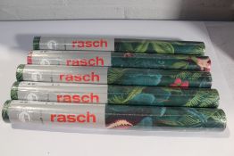Five Rolls Rasch Portfolio XII Tropical Rainforest Wallpaper. Multi Rasch 214727.