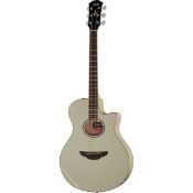 Yamaha APX 600 Electro-Acoustic Guitar - Vintage White. As New (Stock image).