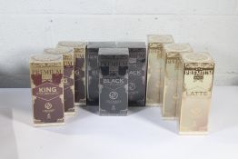 Nine Organo Coffee packs to include 3x Premium Gourmet King of Coffee (Best Before: 08-07-2023), 3x
