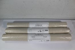 Three Fine Harvest T10950 Flax by Thibaut Wallpaper (68.5cm x 8.2m).