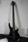 Gear4Music Bass BG-HLM4-BK - Black - Pre-Owned (Some minor damage).