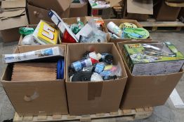 Six Boxes of Assorted Miscellaneous Items To Include Toys, Pet, Homecare and Related.