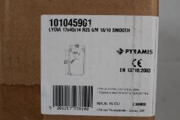 Two Pyramis Lydia (17x40) 1B UB Undermount Sink Stainless Steel (REF: 101045901). As New.