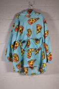 Eleven Oversized Blanket Hoodie Fleeces with Pizza Slices Motif.
