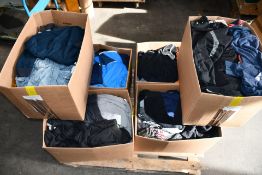Six Boxes of Pre-Owned Clothing and Related Items.
