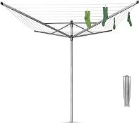Brabantia Lift-O-Matic 50m 4-Arm Rotary Airer with Ground Spike. Good Condition , Missing Top Cap (V