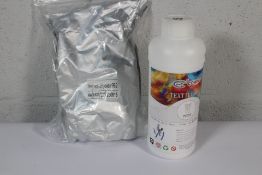 Ten Cowint Textile Ink - White - 1kg and Four Hot Melt Powder P8-2 - 1kg.