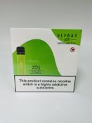 Twenty ELFBAR 600 Apple Peach 2ml/20mg disposable vapes (Over 18's only) (EXP: 06/2024) .