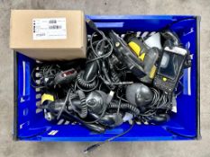 A quantity of assorted pre-owned barcode scanners.