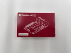 An as new Raspberry Pi 5 4GB Single Board Computer (EAN:5056561803319).