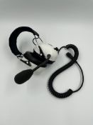 A pre-owned Lynx aviation headset (Untested, sold as seen).