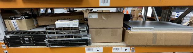 Assorted IT & Networking hardware including Cisco, Opengear and Mellanox (All items untested, sold a