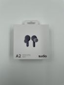 As new Sudio A2 Wireless Bluetooth Earbuds in Grey (Box sealed).