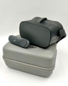 A pre-owned Pico G2 4K S All-in-One VR Headset with controller and USB-C cable in storage case.
