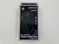 Forty as new POWERplus Jaguar Solar Powered Speaker/Powerbanks (EAN: 8717853702778).