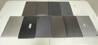 Eleven assorted pre-owned tablets sold for parts including Samsung, Blackveiw & Lenovo (All handsets
