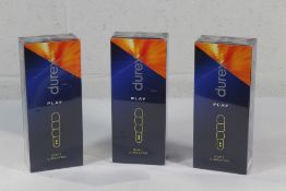Three Durex Play Soft Vibrators Boxed And Sealed Items.