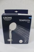 Four Grohe Tempesta 100 Wall Holder Sets 2 Sprays.