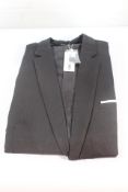 Coofandy Sporty Leisure Blazer Regular Fit Casual, Dark Black, Men's, Size XXXL.