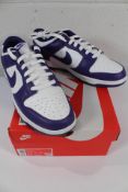 Nike Dunk Low Retro - White/ Court Purple - UK 10.