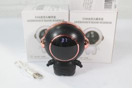 USB Astronaut Hand Warmers (Approximately 60). As New.