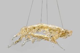 Lucretia Dive Pendant Light Chandelier in Brass Finish. Size M (Dimension: L700 x W550 x H230mm) (RE