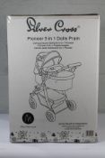 Three Silver Cross Pioneer 5 In 1 Dolls Prams Age 4 - 6, Limited Edition, Red Polka Dot, Boxed. One