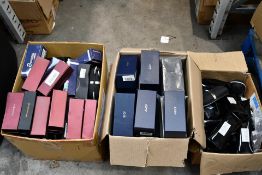 Three Boxes of Sunglasses, Mixed Brands, Colours and Styles. Unworn