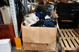 Mixed Clothes Box including T-Shirts, Trousers, Jumpers, Coats and More, Various Style's and Sizes.