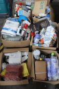 Six Boxes of Assorted Miscellaneous Items to include Cleaning products, DIY and toiletries.